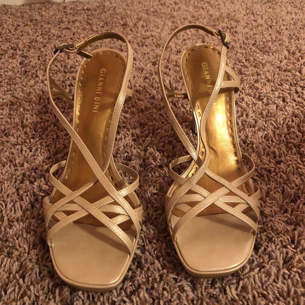 Gianni Bini Carly Leather Strappy Heel